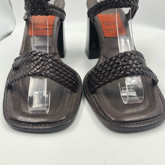 Goffredo Fantini Brown Braided Strappy Sandal 38 - Picture 5 of 13